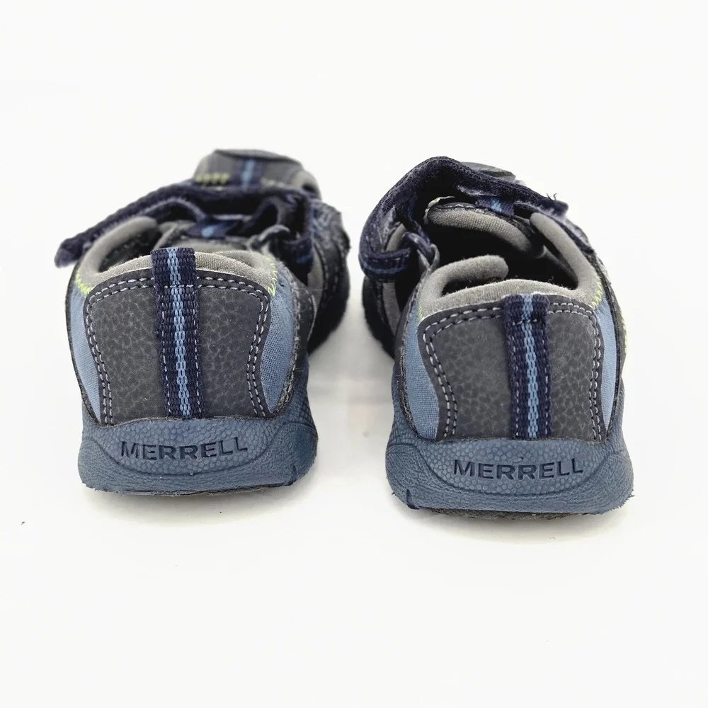 Merrell Hydro Hkr Sandal Boys Size 8M Navy Blue Hiking Water Shoes Naturecore